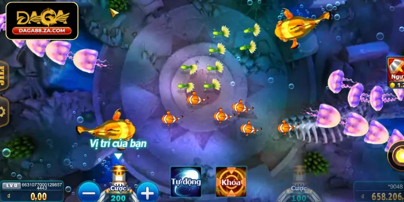 Cá chức năng và boss đặc biệt trong Happy Fishing