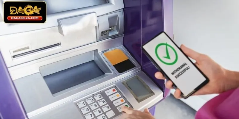 Nhập thông tin giao dịch và gửi yêu cầu rút tiền DAGA88